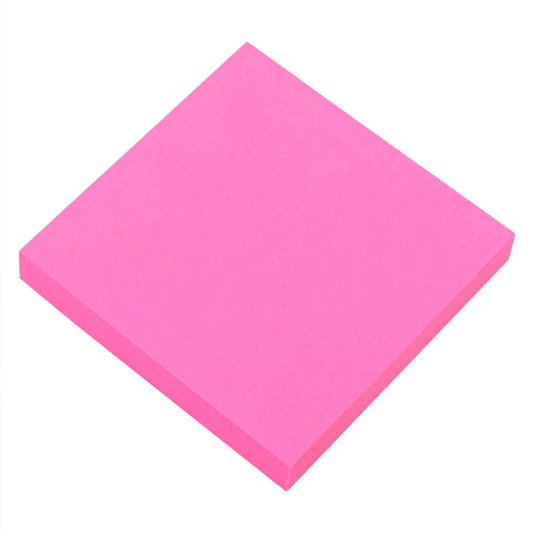 6957792000029 Notas Unicolor X 100 Hojas - 76 X 76 mm GS-02 Rosa Cartel Arte & Papelería