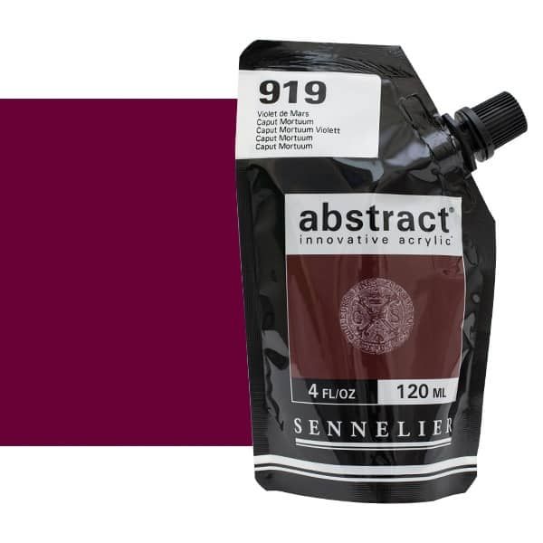 0V34338000000 Acrilico Abstract Sennelier 120ml Caput Mortaum-Ref. 919-Cartel Arte & Papelería