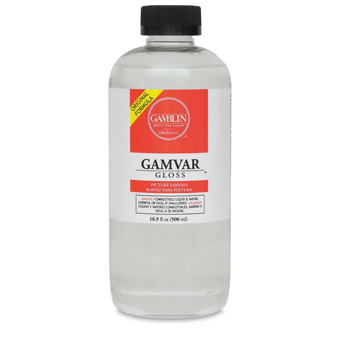 729911000588 Gamvar Varnish Protector Gamblin 500 ml Barniz Protector Brillante Cartel Arte & Papelería
