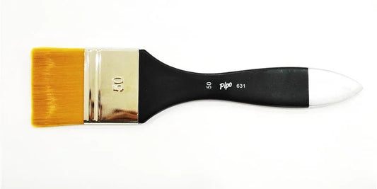 7700000000538 Brocha Fibra Sintética Nylon Pipo 50 mm Mango Corto Plana 631 Sintetica - Nylon Cartel Arte & Papelería