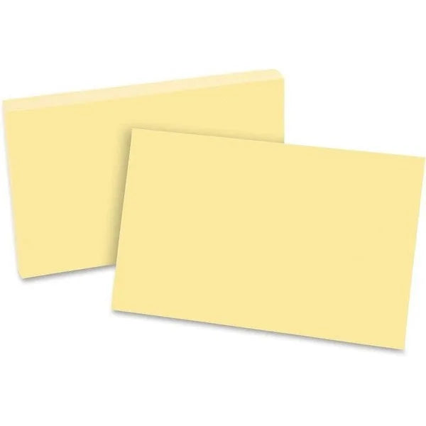 7700000003072 Fichas Bibliograficas Belpapel X 50 Unidades 10 X 15 cm Amarillo Cartel Arte & Papelería