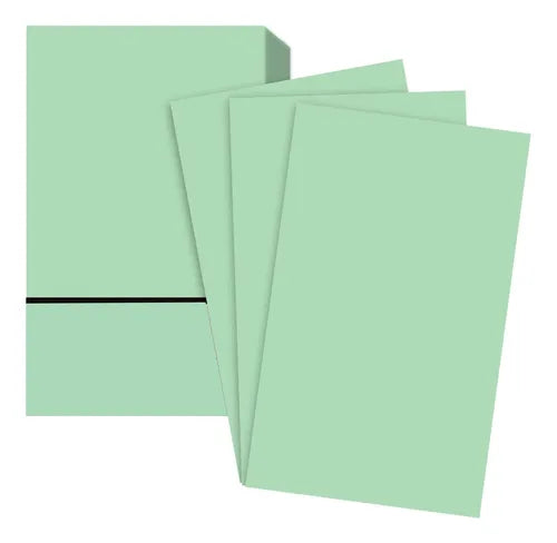 7700000003102 Fichas Bibliograficas Belpapel X 50 Unidades 7,5 X 12,5 cm Verde Cartel Arte & Papelería