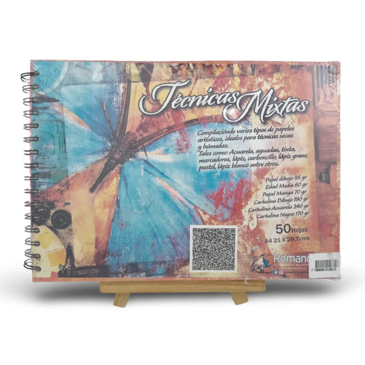 7700000018816 Bitacora Argollada Romano Cuaderno X 50 Hojas A4 Mixta Argollada Cartel Arte & Papelería