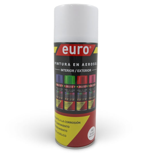 7700000020017 Aerosol Euro Pintura en Aerosol 400 ml Blanco Aerosol Cartel Arte & Papelería