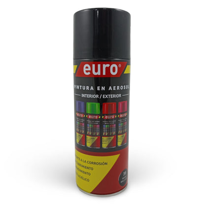 7700000020024 Aerosol Euro Pintura en Aerosol 400 ml Negro Aerosol Cartel Arte & Papelería