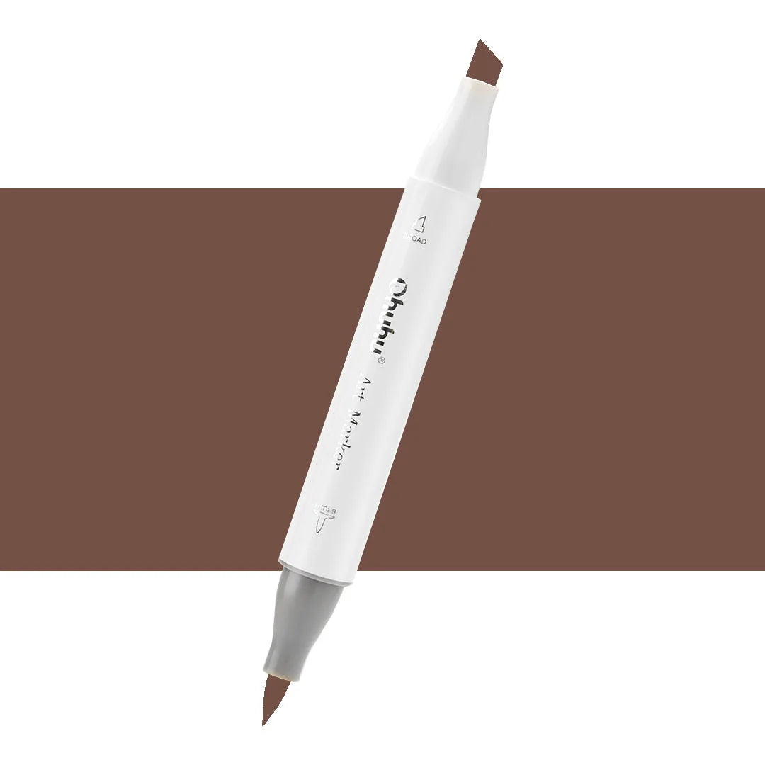 7700000021700 Marcador Alcohol Art Marker Ohuhu - Tonos Marrones Marcador Unidad Chestnut Brown Y13 Cartel Arte & Papelería