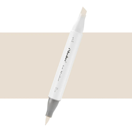 7700000022134 Marcador Alcohol Art Marker Ohuhu - Tonos Blancos Marcador Unidad Sand White E280 Cartel Arte & Papelería