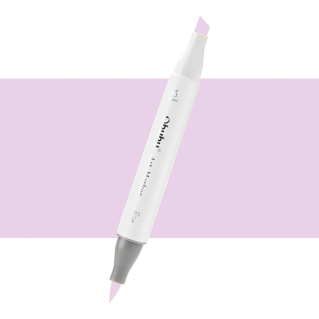 7700000022172 Marcador Alcohol Art Marker Ohuhu - Tonos Morados Marcador Unidad Pale Lilac V020 Cartel Arte & Papelería