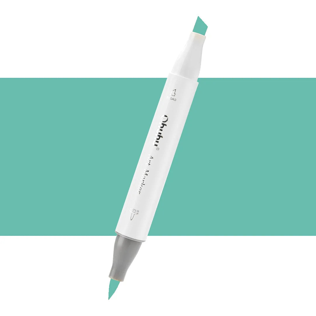 7700000022462 Marcador Alcohol Art Marker Ohuhu - Tonos Verdes Marcador Unidad Dusty Jade Green G6 Cartel Arte & Papelería