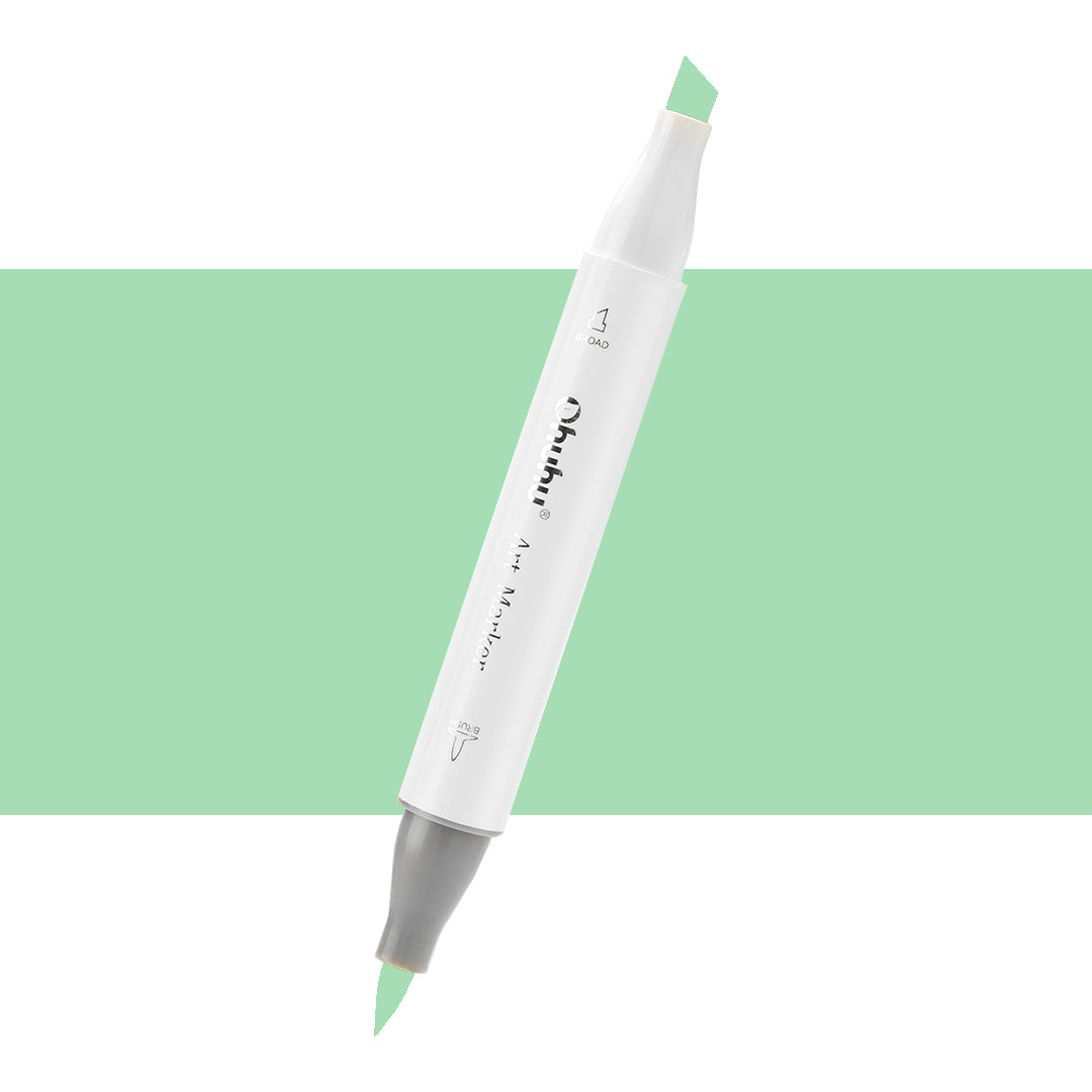 7700000022479 Marcador Alcohol Art Marker Ohuhu - Tonos Verdes Marcador Unidad Glass Green G8 Cartel Arte & Papelería