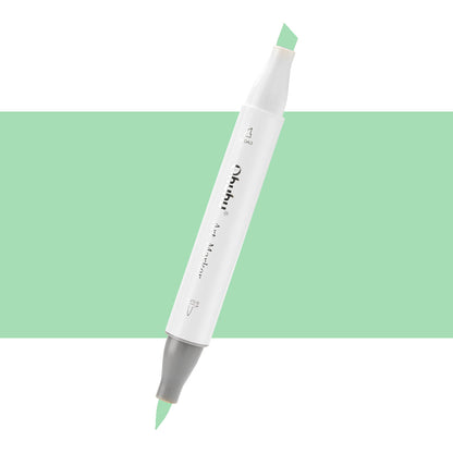7700000022479 Marcador Alcohol Art Marker Ohuhu - Tonos Verdes Marcador Unidad Glass Green G8 Cartel Arte & Papelería