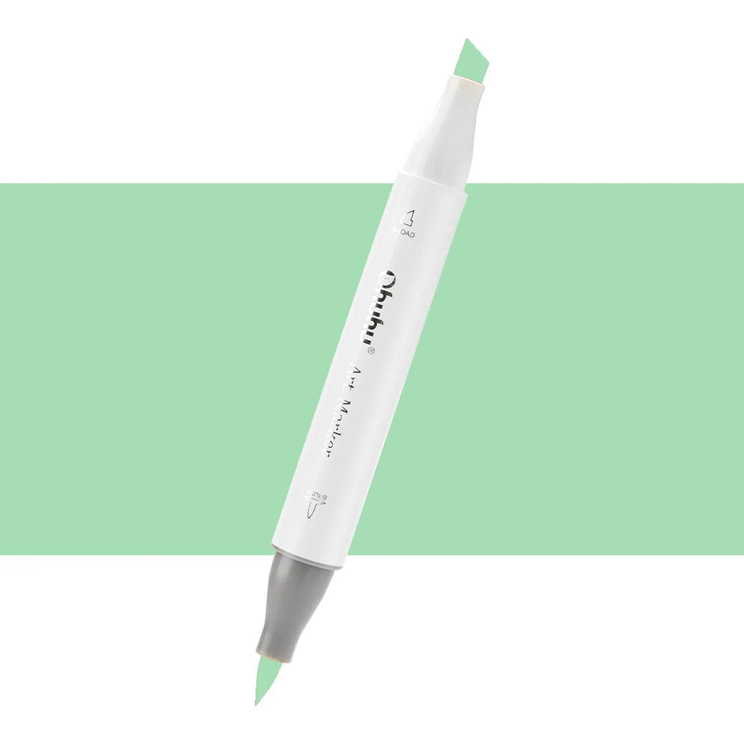 7700000022479 Marcador Alcohol Art Marker Ohuhu - Tonos Verdes Marcador Unidad Glass Green G8 Cartel Arte & Papelería