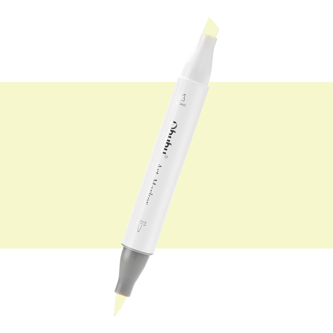 7700000022486 Marcador Alcohol Art Marker Ohuhu - Tonos Amarillos Marcador Unidad Pale Lemon Yellow G020 Cartel Arte & Papelería