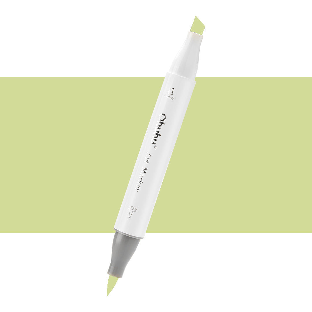 7700000022509 Marcador Alcohol Art Marker Ohuhu - Tonos Amarillos Marcador Unidad Celery Yellow G060 Cartel Arte & Papelería