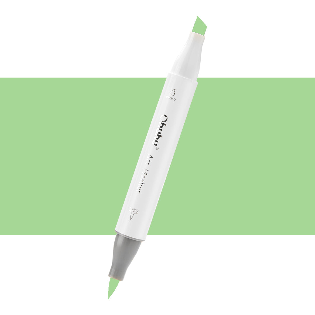 7700000022530 Marcador Alcohol Art Marker Ohuhu - Tonos Verdes Marcador Unidad Horseradish G140 Cartel Arte & Papelería