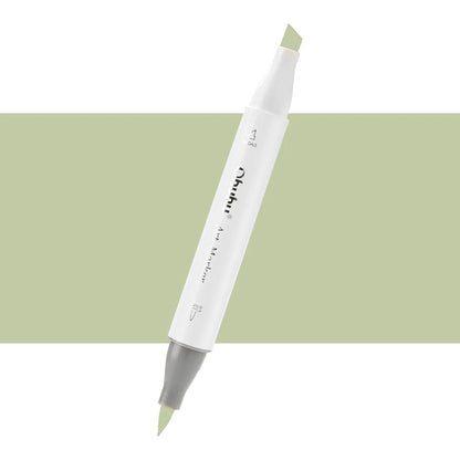 7700000022547 Marcador Alcohol Art Marker Ohuhu - Tonos Verdes Marcador Unidad Beige Green G240 Cartel Arte & Papelería
