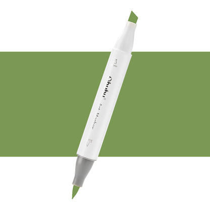 7700000022554 Marcador Alcohol Art Marker Ohuhu - Tonos Verdes Marcador Unidad Moss G270 Cartel Arte & Papelería