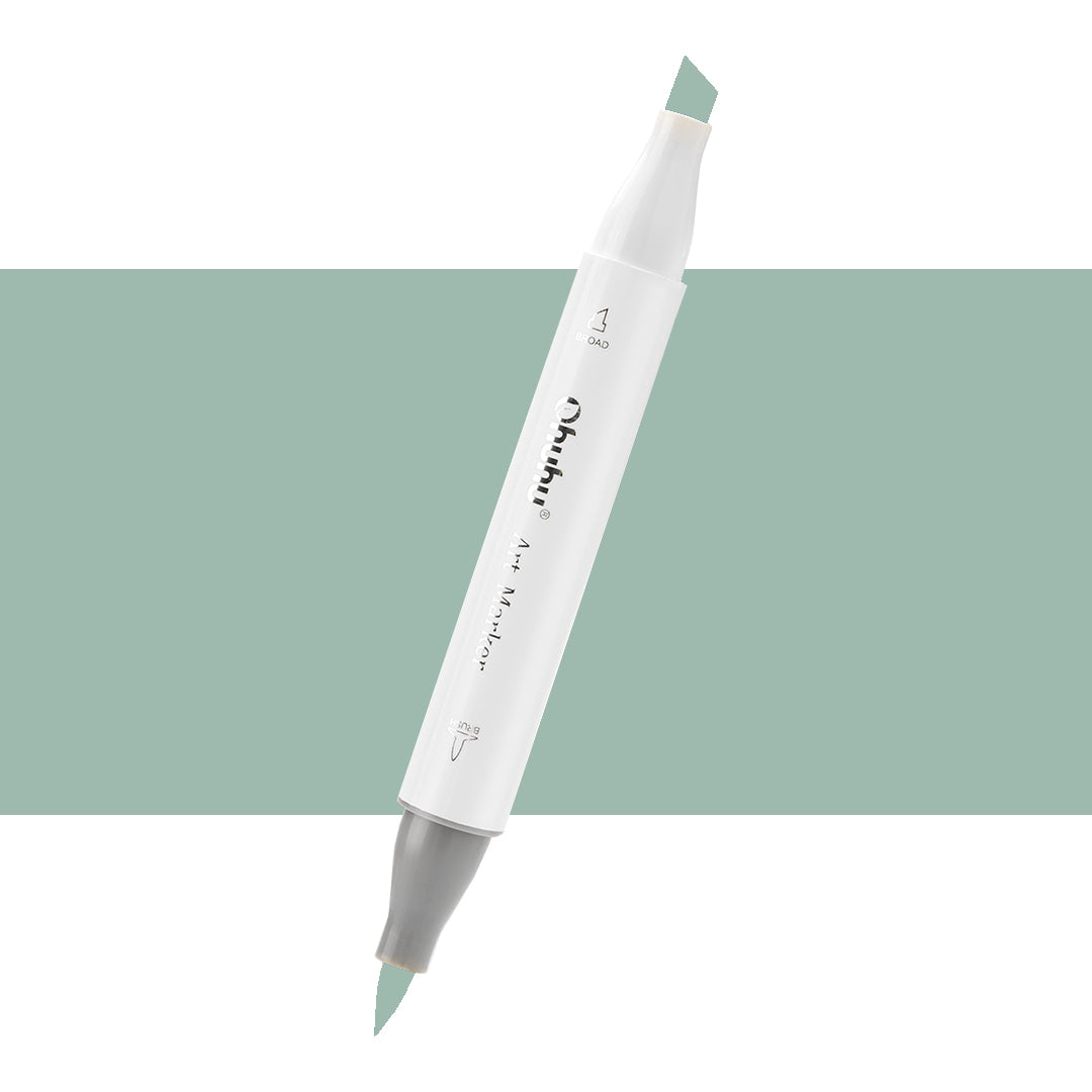 7700000022561 Marcador Alcohol Art Marker Ohuhu - Tonos Verdes Marcador Unidad Mineral Green G330 Cartel Arte & Papelería