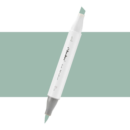 7700000022561 Marcador Alcohol Art Marker Ohuhu - Tonos Verdes Marcador Unidad Mineral Green G330 Cartel Arte & Papelería