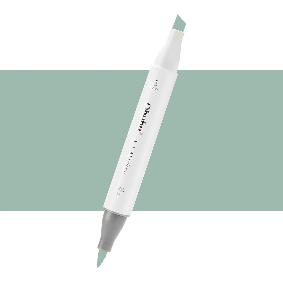7700000022561 Marcador Alcohol Art Marker Ohuhu - Tonos Verdes Marcador Unidad Mineral Green G330 Cartel Arte & Papelería
