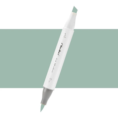 7700000022561 Marcador Alcohol Art Marker Ohuhu - Tonos Verdes Marcador Unidad Mineral Green G330 Cartel Arte & Papelería
