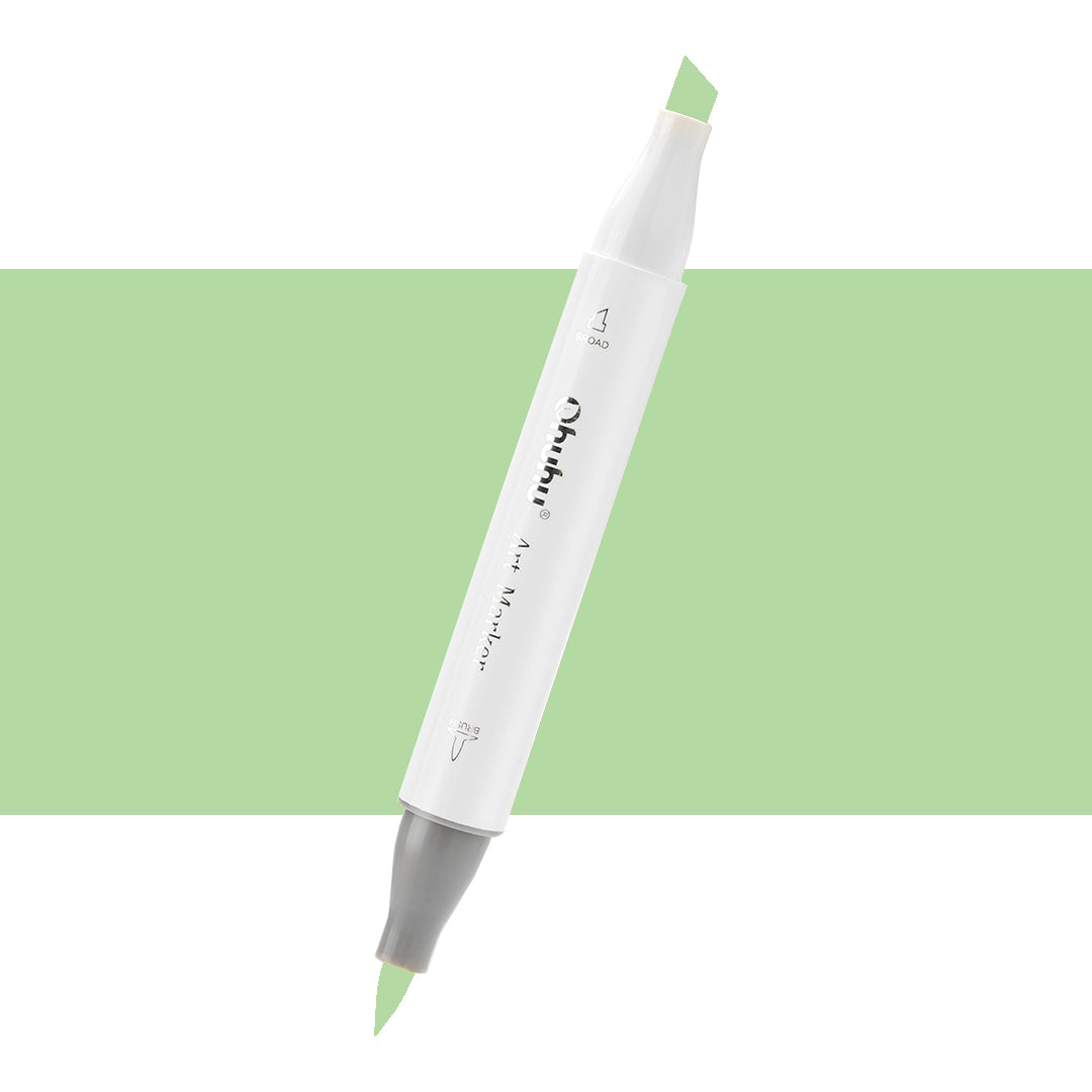 7700000022585 Marcador Alcohol Art Marker Ohuhu - Tonos Verdes Marcador Unidad Pale Green GY1 Cartel Arte & Papelería