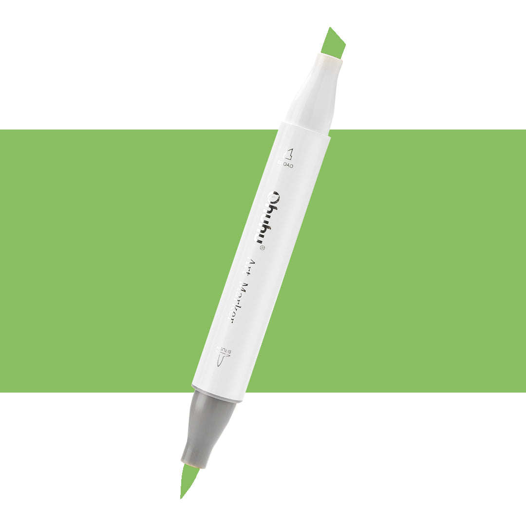 7700000022592 Marcador Alcohol Art Marker Ohuhu - Tonos Verdes Marcador Unidad Grass Green GY2 Cartel Arte & Papelería