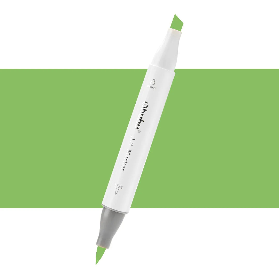 7700000022592 Marcador Alcohol Art Marker Ohuhu - Tonos Verdes Marcador Unidad Grass Green GY2 Cartel Arte & Papelería