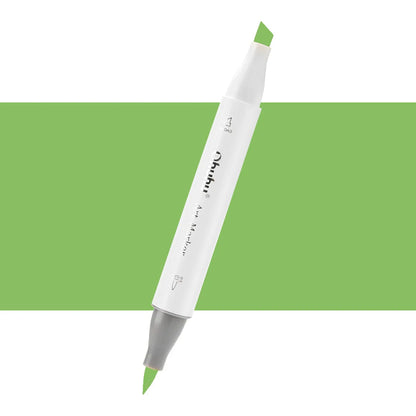 7700000022592 Marcador Alcohol Art Marker Ohuhu - Tonos Verdes Marcador Unidad Grass Green GY2 Cartel Arte & Papelería