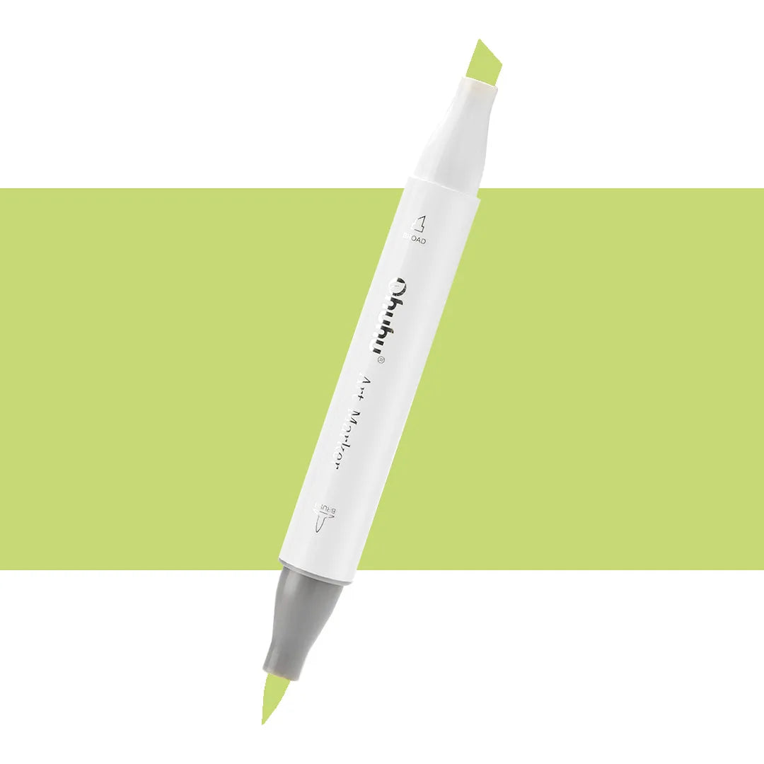 7700000022608 Marcador Alcohol Art Marker Ohuhu - Tonos Verdes Marcador Unidad Yellow Green GY4 Cartel Arte & Papelería