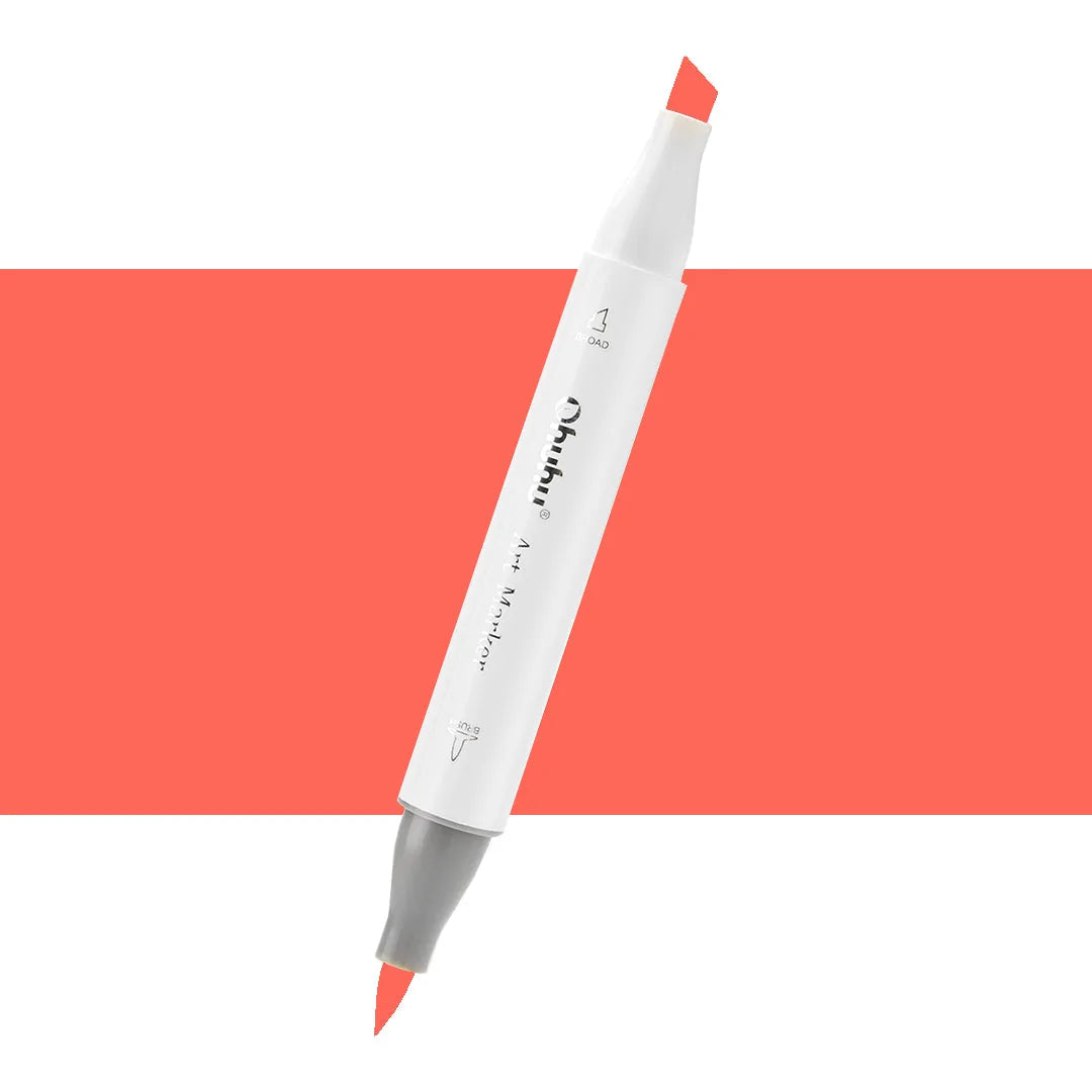 7700000022677 Marcador Alcohol Art Marker Ohuhu - Tonos Rosas Marcador Unidad Coral Pink R1 Cartel Arte & Papelería