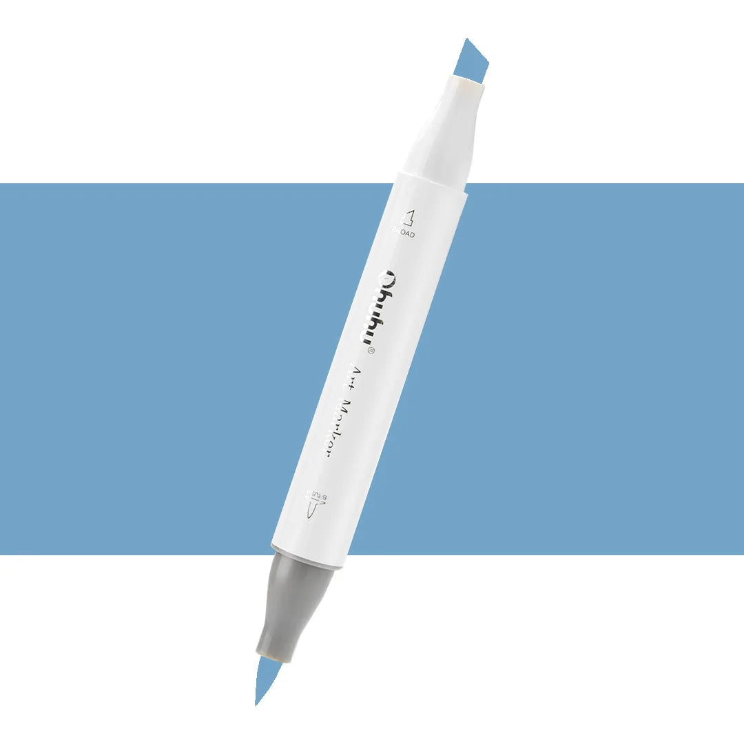 7700000022905 Marcador Alcohol Art Marker Ohuhu - Tonos Azules Marcador Unidad Smoky Blue B260 Cartel Arte & Papelería