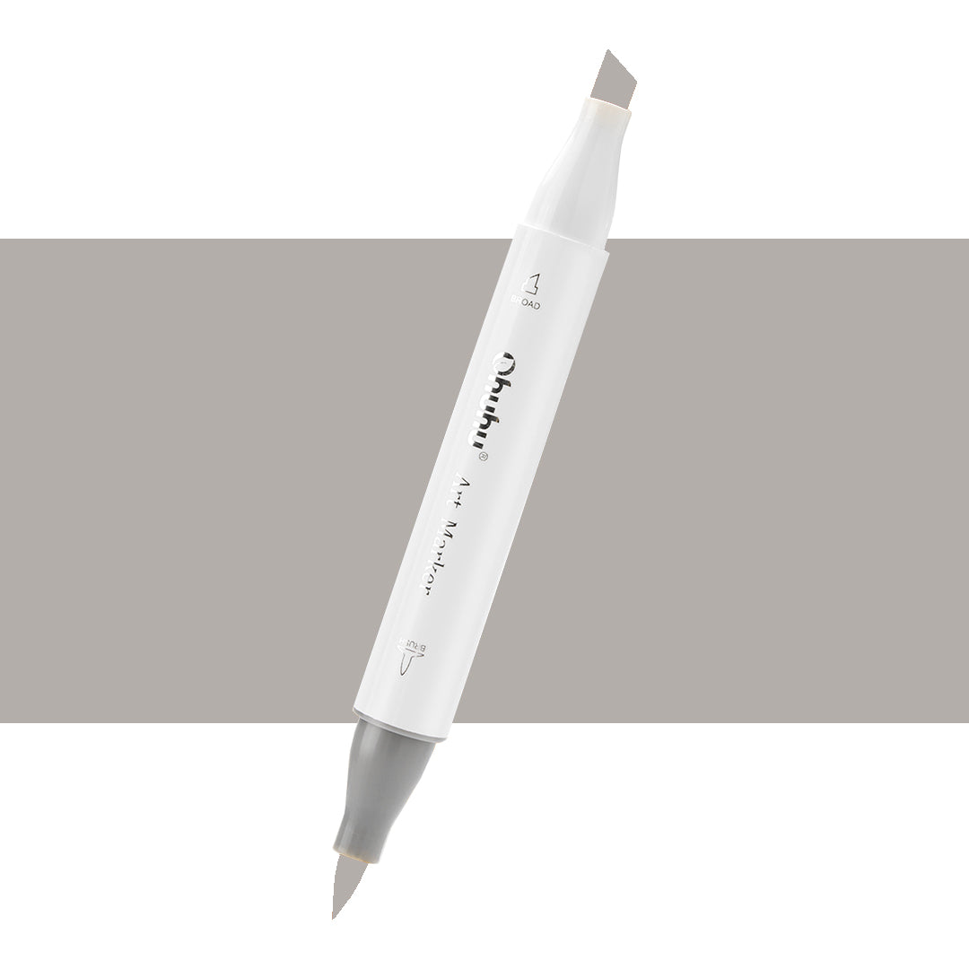 7700000022929 Marcador Alcohol Art Marker Ohuhu - Tonos Grises Marcador Unidad Warm Grey 4 WG4 Cartel Arte & Papelería