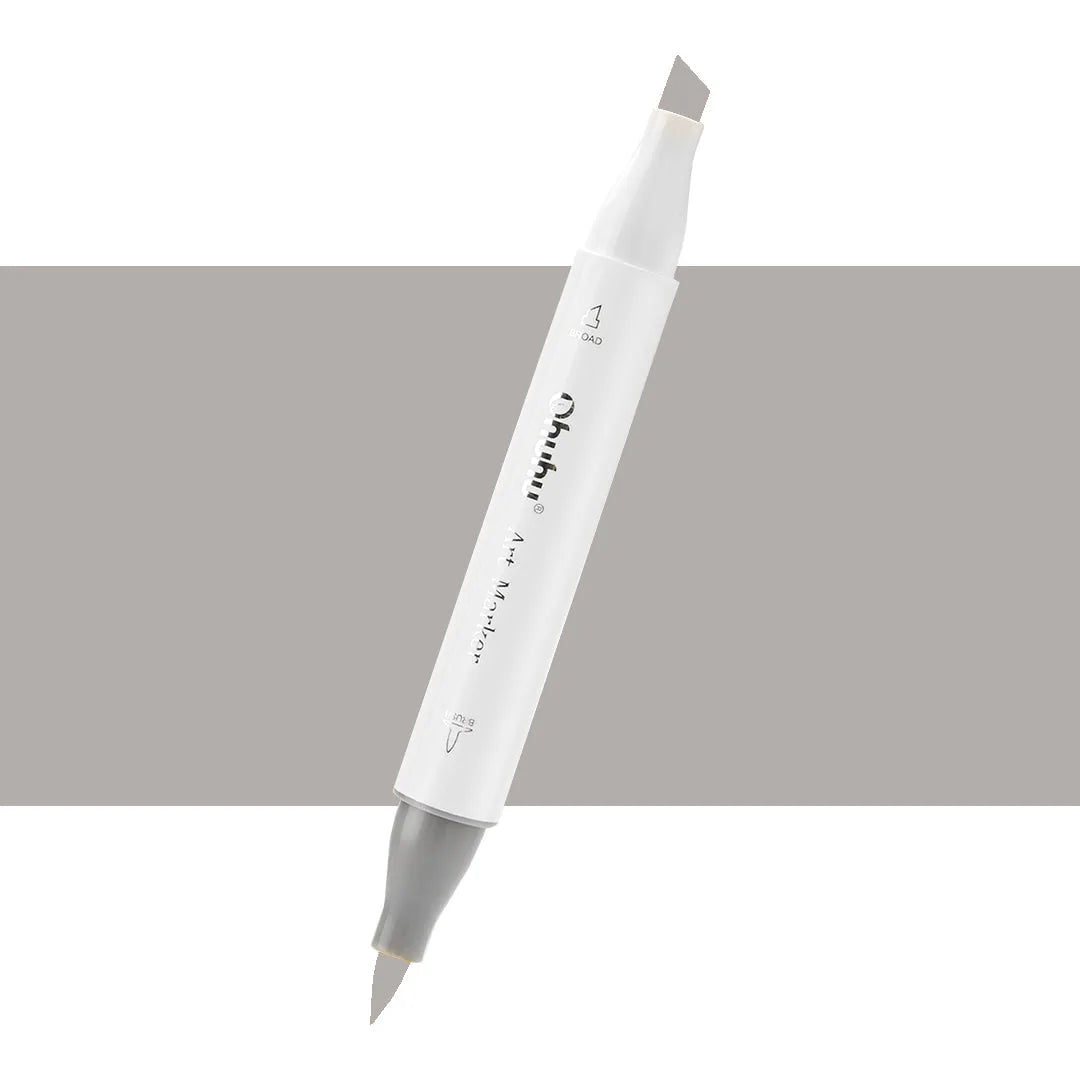 7700000022929 Marcador Alcohol Art Marker Ohuhu - Tonos Grises Marcador Unidad Warm Grey 4 WG4 Cartel Arte & Papelería