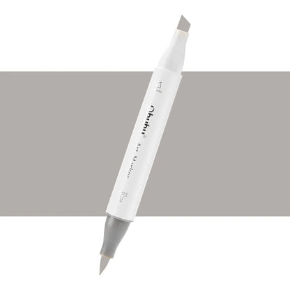 7700000022929 Marcador Alcohol Art Marker Ohuhu - Tonos Grises Marcador Unidad Warm Grey 4 WG4 Cartel Arte & Papelería