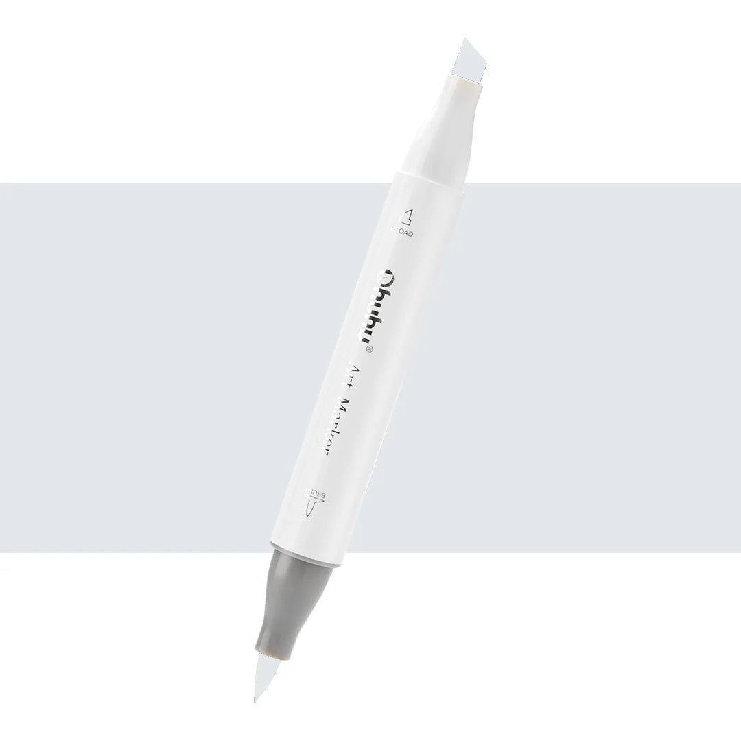 7700000023001 Marcador Alcohol Art Marker Ohuhu - Tonos Grises Marcador Unidad Blue Grey 02 MG020 Cartel Arte & Papelería