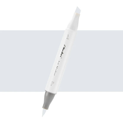 7700000023001 Marcador Alcohol Art Marker Ohuhu - Tonos Grises Marcador Unidad Blue Grey 02 MG020 Cartel Arte & Papelería