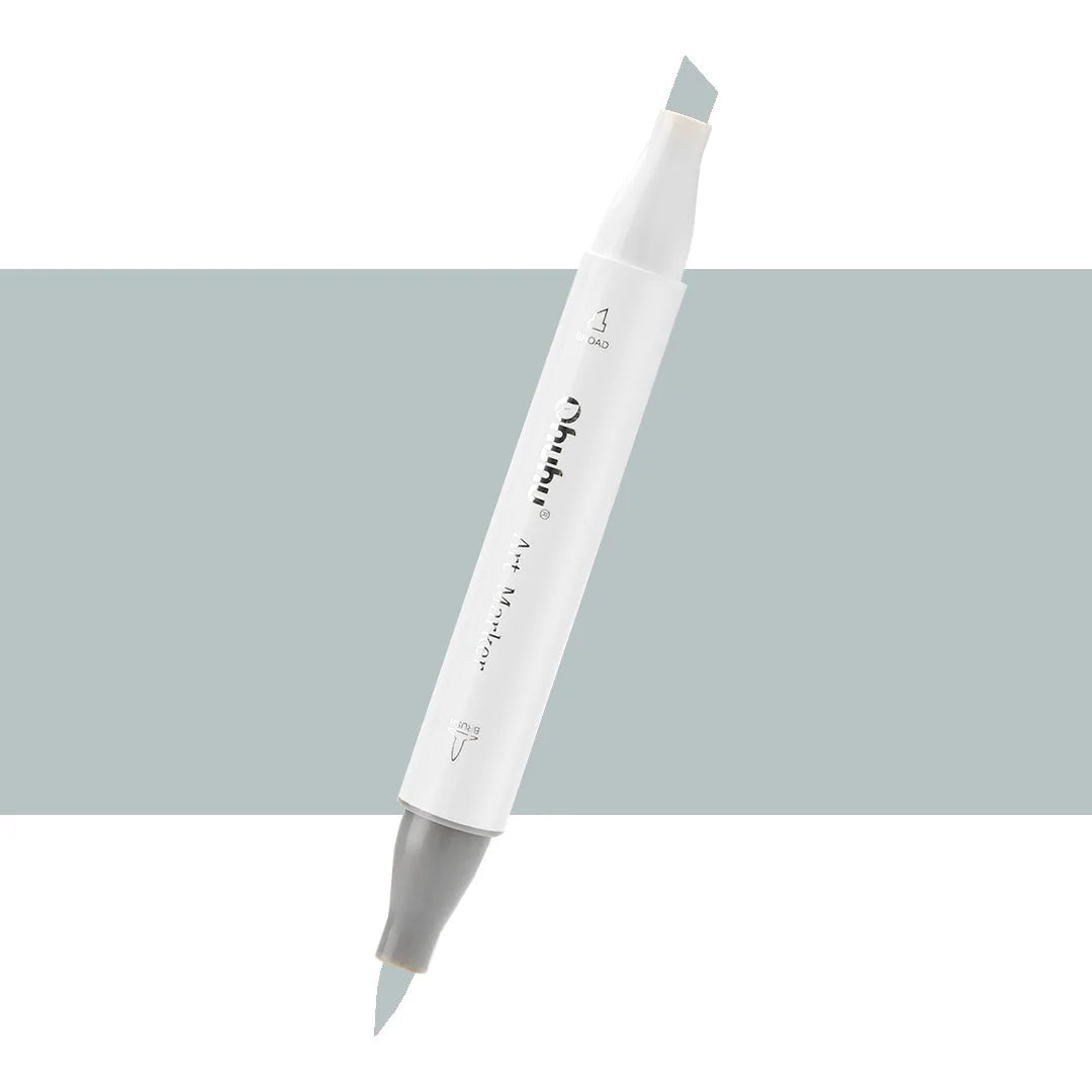 7700000023100 Marcador Alcohol Art Marker Ohuhu - Tonos Grises Marcador Unidad Green Grey 3 GG3 Cartel Arte & Papelería