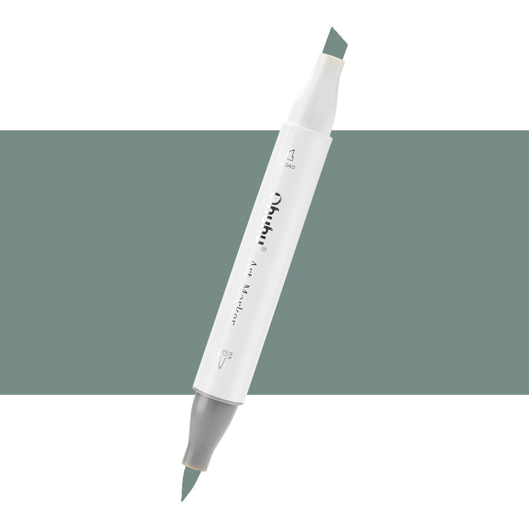 7700000023117 Marcador Alcohol Art Marker Ohuhu - Tonos Grises Marcador Unidad Green Grey 5 GG5 Cartel Arte & Papelería