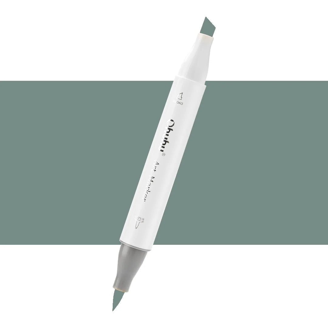 7700000023117 Marcador Alcohol Art Marker Ohuhu - Tonos Grises Marcador Unidad Green Grey 5 GG5 Cartel Arte & Papelería