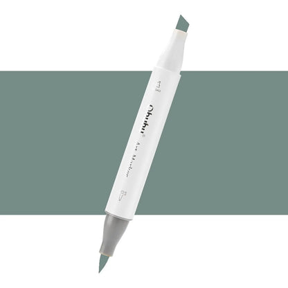 7700000023117 Marcador Alcohol Art Marker Ohuhu - Tonos Grises Marcador Unidad Green Grey 5 GG5 Cartel Arte & Papelería