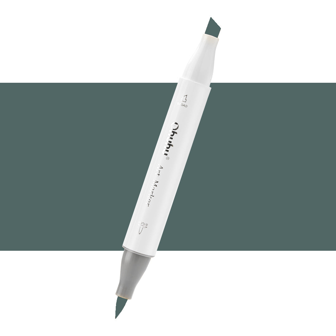 7700000023124 Marcador Alcohol Art Marker Ohuhu - Tonos Grises Marcador Unidad Green Grey 9 GG9 Cartel Arte & Papelería