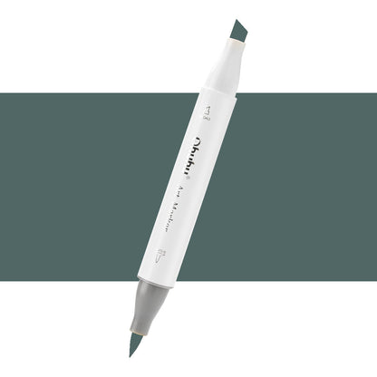 7700000023124 Marcador Alcohol Art Marker Ohuhu - Tonos Grises Marcador Unidad Green Grey 9 GG9 Cartel Arte & Papelería