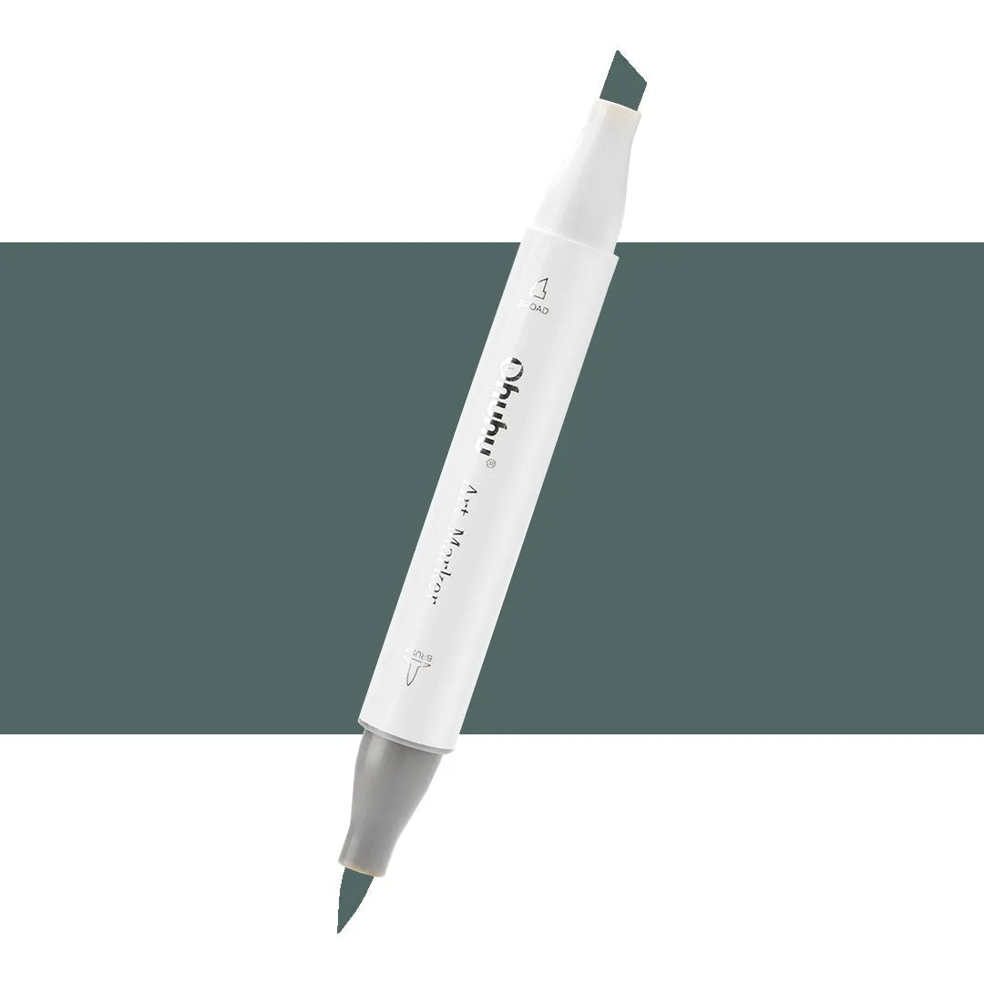 7700000023124 Marcador Alcohol Art Marker Ohuhu - Tonos Grises Marcador Unidad Green Grey 9 GG9 Cartel Arte & Papelería