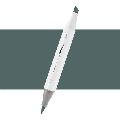 7700000023124 Marcador Alcohol Art Marker Ohuhu - Tonos Grises Marcador Unidad Green Grey 9 GG9 Cartel Arte & Papelería