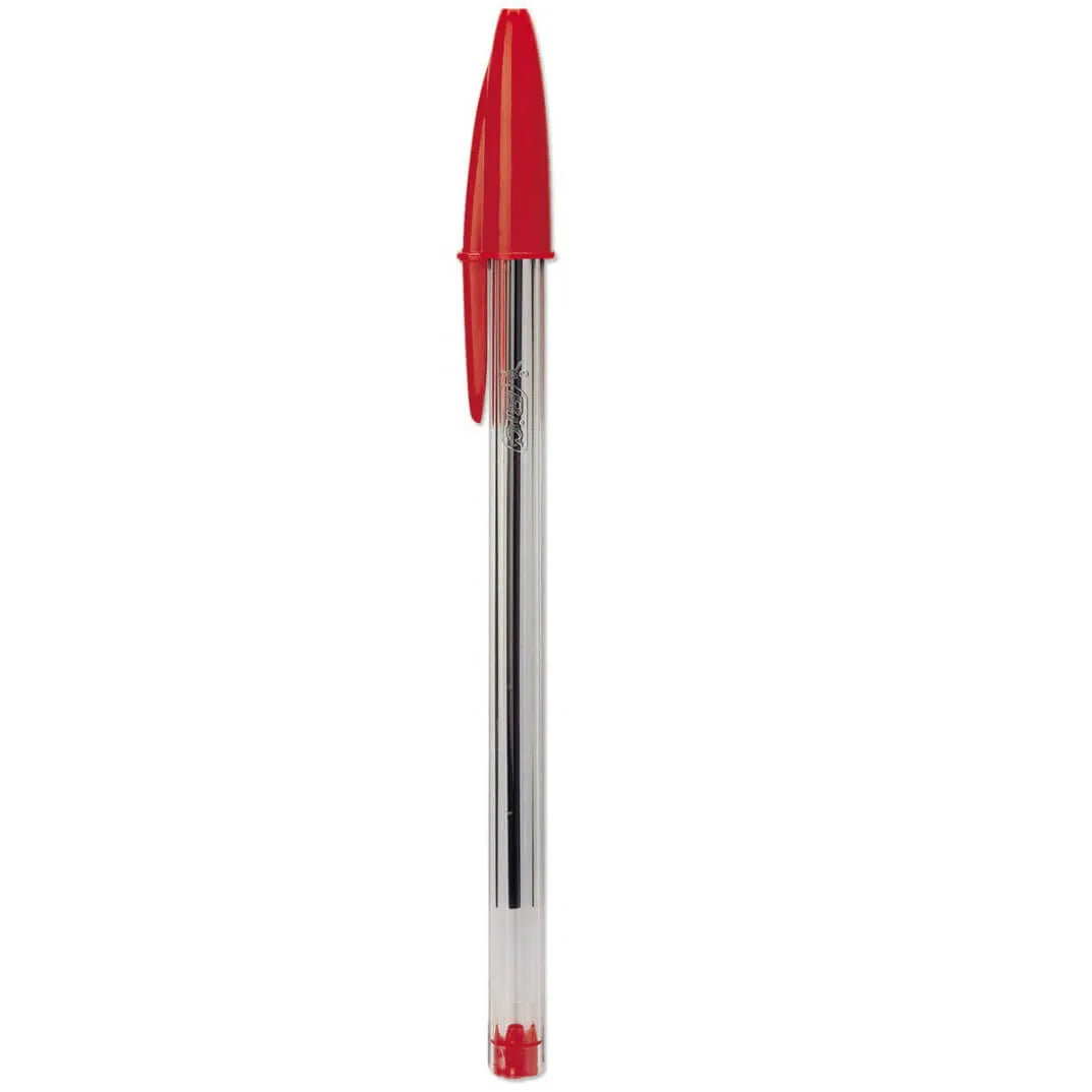 7700000027825 Bolígrafo Cristal Bic Unidad Bic Cristal Rojo Cartel Arte & Papelería