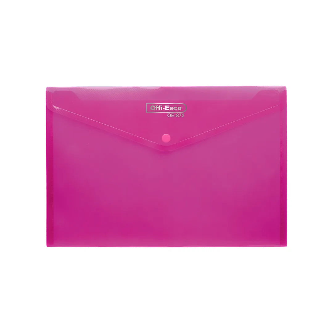 7700000029478 Sobre Plastico Offiesco Broche Carta Horizontal OE-872 Surtido Cartel Arte & Papelería