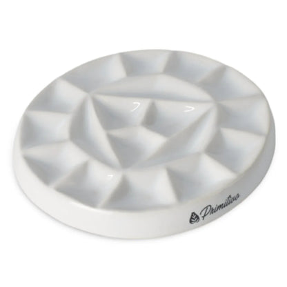 7700000039330 Paleta Artesanal de Cerámica para Acuarelas Diseños Exclusivos Paleta Círculo Cromático Grande Blanco Cartel Arte & Papelería