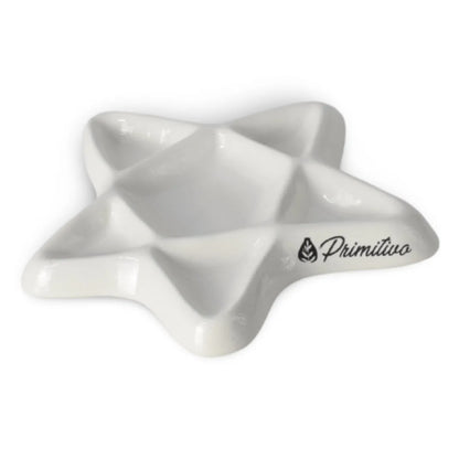 7700000039408 Paleta Artesanal de Cerámica para Acuarelas Diseños Exclusivos Paleta Estrella Blanco Cartel Arte & Papelería