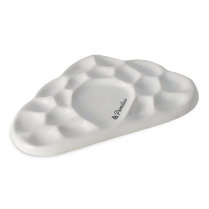 7700000039422 Paleta Artesanal de Cerámica para Acuarelas Diseños Exclusivos Paleta Nube Blanco Cartel Arte & Papelería